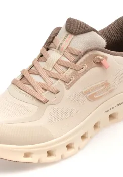 Pantofi sport SKECHERS nude, GLIDE-STEP PRO, din material textil imagine