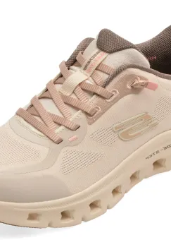 Pantofi sport SKECHERS nude, GLIDE-STEP PRO, din material textil imagine