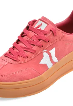 Pantofi sport SKECHERS rosii, ACADEMY HI, din piele intoarsa imagine