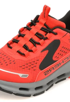 Pantofi sport SKECHERS rosii, GLIDE-STEP PLUS, din material textil imagine