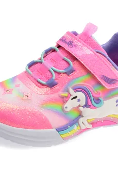 Pantofi sport SKECHERS roz, UNICORN CHASER, din material textil imagine