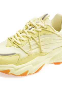 Pantofi sport TEPOR galbeni, TP62, din material textil imagine