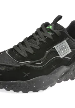 Pantofi sport TEPOR negri, TP78, din material textil imagine