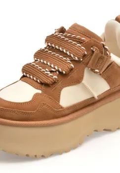 Pantofi sport UGG maro, ASTROMEL, din material textil si piele intoarsa imagine