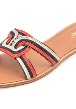 Papuci ALDO albi, 13966816, din piele naturala imagine