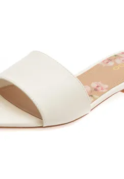 Papuci ALDO albi, AGNIS 100, din piele ecologica imagine