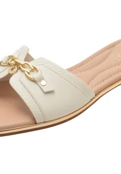 Papuci ALDO albi, ALAMASSI 115, din piele ecologica imagine