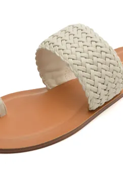 Papuci ALDO albi, BEACHWALK 121, din piele ecologica imagine