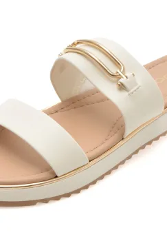 Papuci ALDO albi, LAGOON 100, din piele ecologica imagine