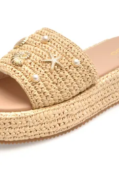Papuci ALDO bej, 14011266, din material textil imagine