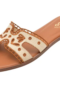 Papuci ALDO bej, ITSANDAL 101, din material textil imagine
