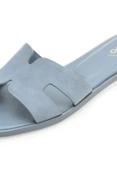 Papuci ALDO bleumarin, 13991501, din piele intoarsa imagine