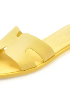Papuci ALDO galbeni, 13991502, din piele naturala imagine
