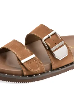 Papuci ALDO maro, ELYNA 230, din nabuc imagine