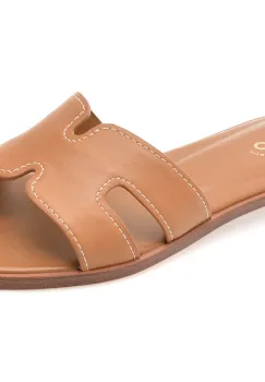 Papuci ALDO maro, ITSANDAL 210, din piele naturala imagine