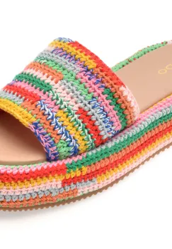 Papuci ALDO multicolor, BOHEMINA 961, din material textil imagine