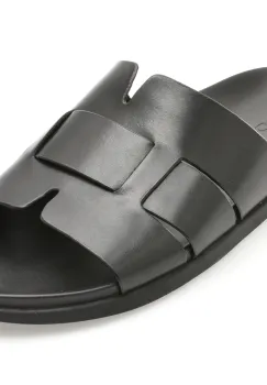 Papuci ALDO negre, 13963639, din piele naturala imagine