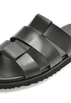 Papuci ALDO negri, 13914641, din piele naturala imagine