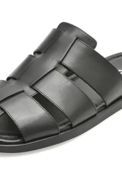 Papuci ALDO negri, 13963701, din piele naturala imagine