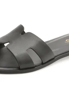 Papuci ALDO negri, ITSANDAL 001, din piele naturala imagine