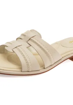 Papuci CLARKS bej, ARIAMUL, din piele naturala imagine