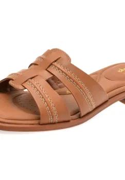 Papuci CLARKS maro, ARIAMUL, din piele naturala imagine