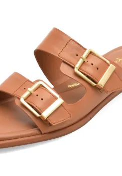 Papuci CLARKS maro, ARIANY BAY, din piele naturala imagine