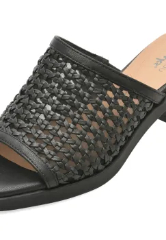 Papuci CLARKS negri, JAYLAN SLIDE, din piele ecologica imagine