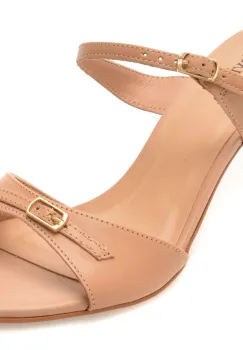 Papuci eleganti FLAVIA PASSINI maro, 373403, din piele naturala imagine