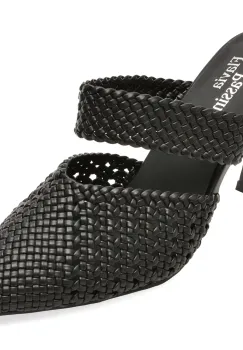 Papuci eleganti FLAVIA PASSINI negri, Q4068, din piele ecologica imagine