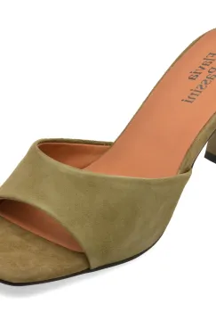Papuci eleganti FLAVIA PASSINI verzi, A492, din piele intoarsa imagine
