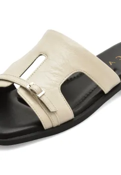 Papuci EPICA albi, 2886, din piele naturala imagine