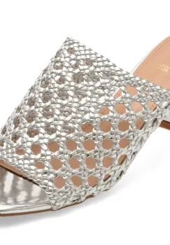 Papuci EPICA argintii, 9158, din piele ecologica imagine