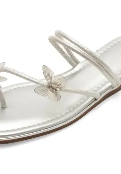 Papuci EPICA argintii, 9179, din piele ecologica imagine