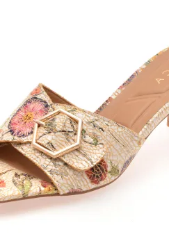 Papuci EPICA bej, 82987, din piele naturala imagine