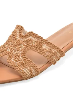 Papuci EPICA bej, 9152, din material textil imagine