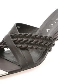 Papuci EPICA gri, 2739, din piele naturala imagine