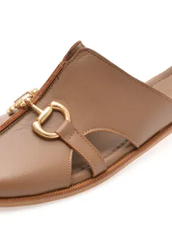 Papuci EPICA maro, 5760796, din piele naturala imagine