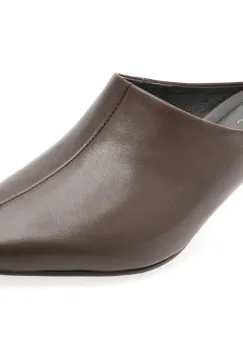 Papuci EPICA maro, 5S56, din piele naturala imagine