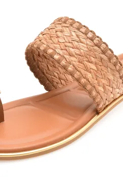 Papuci EPICA maro, 82959, din material textil imagine