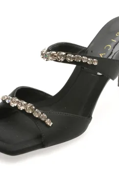 Papuci EPICA negri, 2368, din material textil imagine