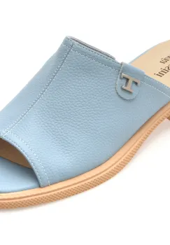 Papuci FLAVIA PASSINI albastri, 1979, din piele naturala imagine