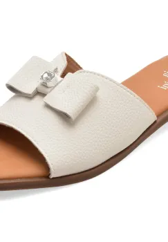 Papuci FLAVIA PASSINI albi, 914, din piele naturala imagine