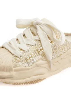 Papuci FLAVIA PASSINI albi, H80155, din material textil imagine