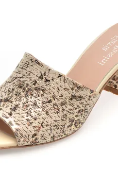 Papuci FLAVIA PASSINI aurii, 4411641, din piele naturala imagine