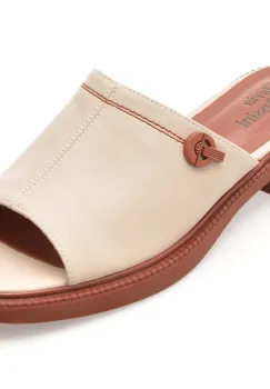 Papuci FLAVIA PASSINI bej, 1222, din piele naturala imagine