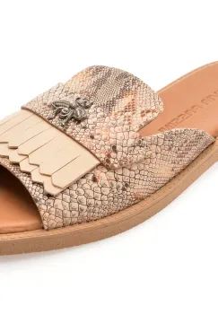 Papuci FLAVIA PASSINI bej, 13027, din piele naturala imagine