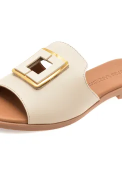 Papuci FLAVIA PASSINI bej, 13234, din piele naturala imagine