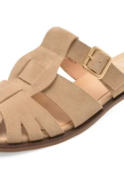 Papuci FLAVIA PASSINI bej, 1352H33, din piele intoarsa imagine