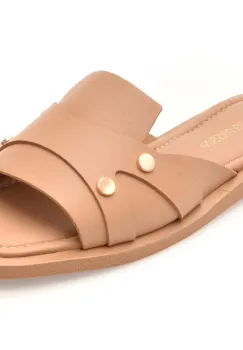 Papuci FLAVIA PASSINI bej, 203M752, din piele naturala imagine